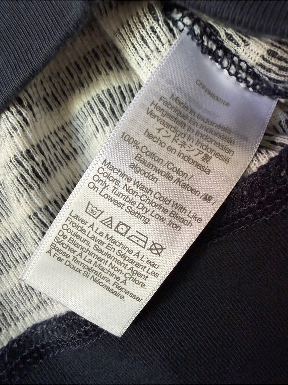 Madewell Navy and White Striped Crewneck Sweater - Picture 3 of 4